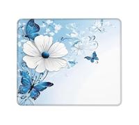 (Flowers and Butterfly) Printed Mousepad 8.3 x 10.3 in, Waterproof Non-Slip Mouse-Pad Rubber Base for Laptop Desktop Mat for Home Office Desk Decor