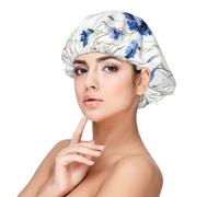 Flowers And Cornflowers Daisies,Adult's Satin Sleeping Cap - Women's Elastic Sleep Bonnet, Adjustable Overnight Hair Cover