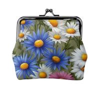 Flowers and Cornflowers Daisies Print Versatile Coin Purse Exquisite Mini Wallet Cute Change Pouch for Any Occasion