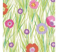 Flowers and Grasses Caspari Lunch Paper Napkins 20 in pack 3 ply 33 cm square