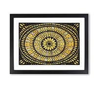 Flowers And Leaves By Julie De Graag Classic Painting Framed Wall Art Print, Ready to Hang Picture for Living Room Bedroom Home Office Décor, Black A4 (34 x 25 cm)