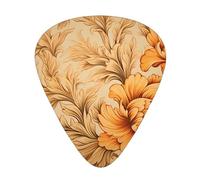 flowers and leaves guitar picks in three different thicknesses, suitable for electric guitar and band players