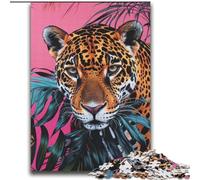 Flowers And Leopards 2000 Piece Jigsaw Puzzles for Adults & Teens, for And 14 Years And over Brainteaser Family Games Christmas Birthday Gifts (70x100cm)