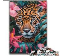 Flowers And Leopards Adult Jigsaw Puzzles 2000 Pieces, Challenging Game Gifts for Is Ideal As A Gift for The Whole Family (70x100cm)