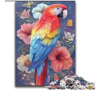 Flowers And Parrots 2000 Pieces Jigsaw Puzzle For Adults Teens, Suitable for Ages 14 And Up Family Fun It Is Ideal As A Gift for The Whole Family (70x100cm)