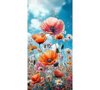 Flowers and Plants 5D Diamond Painting Kits for Kids Adults, Full Drill DIY Diamond Art, Easy to Create Craft for Beginners, Craft Gift for Family, Home Wall Decoration (Countryside 20x40cm) R-216