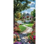 Flowers and Plants Diamond Painting Kits for Kids Adults, Full Drill DIY Diamond Art, Easy to Create Craft for Beginners, Craft Gift for Friends & Family, Home Wall Decoration (Garden 30x60cm) R204