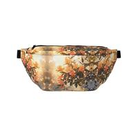 Flowers and Plants Large Fanny Pack,Gifts for Enjoy Sports Festival Workout Traveling Running Casual