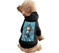 Flowers and Poetry Winter Dog Hoodie Sweatshirts Warm Dog Clothes for Small Dogs Chihuahua Coat Clothing Puppy Cat Custume L