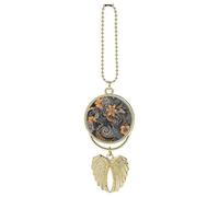 Flowers and Shamans Car Pendant，Cute and Cool Creative New Car Accessories，Nostalgic Retro Auto Rear View Hanging Decoration，for Both Men and Women