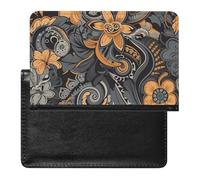 Flowers And Shamans Passport Holder,Compact Lightweight Waterproof Passport Cover, Portable Stylish Travel Wallet Accessories for Women Men