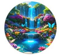 Flowers And Trees 1000 Pieces Romantic Picture Jigsaw Puzzle Round DIY Women Gifts for Men 1000pcs (67.5x67.5cm)