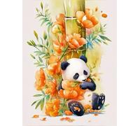Flowers Animals Pandas 1500 Piece Jigsaw Puzzle for Adults, Creativity, Challenging and Difficult Puzzle, Brain Teaser Puzzles for Adults 1500 Pieces for The Whole for Women, Men