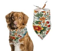 Flowers are Different in Color Spring Summer Dog Bandanas Soft, Dog Scarf Washable Triangle, Pet Bandana Cute Outdoor Accessories for Small Dogs Cat Pet