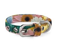 Flowers As Background Dog Collar, Soft Comfortable Pet Collar for Small & Medium Dogs, Adjustable Durable Cat Collars for Puppies