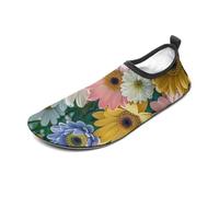 Flowers As Background Water Shoes for Men Women, Lightweight Stretch Swim Shoes with Anti-Slip Rubber Sole, Quick-Dry Aqua Socks for Pool, Beach, Surfing, Style, 6 UK