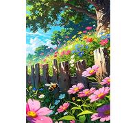 Flowers Bees 1000 Piece Jigsaw Puzzle for Adults, Creativity, Challenging and Difficult Puzzle, Brain Teaser Puzzles for Adults 1000 Pieces for The Whole for Women, Men