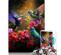 Flowers Birds 1000 Piece Jigsaw Puzzles for Teenagers,for Educational Game Challenge Toy Unique Home Decor And Gifts 38x26cm