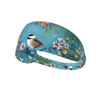Flowers Birds And Butterfly Elastic Exercise Headband for Women & Men