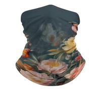 Flowers Birds Bandana Durable Hair Band Anitdust Half Face Scarf For Running Women Workout 25X50Cm