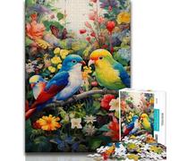 Flowers Birds Jigsaws 1000 Pieces for Teenagers,for Educational Game Challenge Toy for Is Ideal As A Gift for The Whole Family (38x26cm)