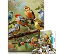 Flowers Birds Jigsaws 1000 Pieces for Teenagers,Help The Brain Exercise Addictive Toys to Cultivate Patience Parent-child Interaction 50x75cm