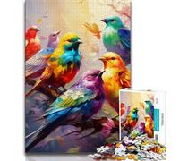 Flowers Birds Jigsaws Puzzles 1000 Pieces for Teenagers Gifts,Challenging Game And Family Play with Fully Interlocking Randomly Shaped Pieces 38x26cm