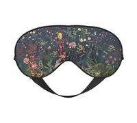 Flowers Birds Printing Versatile Rest Helper, Soft Sleep Eye Mask Double-Sided for Yoga,Camping,Soft Sleep Eye Mask