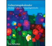 Flowers Birthday Calendar - Perpetual Calendar - 22 x 26.5cm: Geburtstagskalender immerwährend