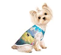 Flowers Bloom Everywhere Dog Shirt Vest Lightweight Stretchy - Soft Lightweight Breathable for Puppies Small Medium Dogs, Kitten, Cats,