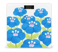 Flowers Bloom in Clusters in The Blue Sky Smart Body Weight, Highly Accurate Digital Weighing Scale with Large LCD Display, Durable Weight Scale for Home Use, Measures Weight Up to 400 Lb/180kg