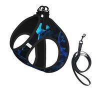 Flowers Blooming In The Darkness Dog Harness - Breathable, Reflective, And Adjustable Pet Vest, Suitable For Small Cats And Dogs