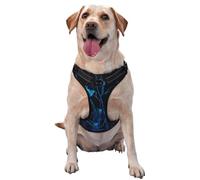 Flowers Blooming In The Darkness Dog Harness For Small, Medium, And Large Dogs â€“ Reflective Straps, Adjustable Fit With Quick-Release Buckles