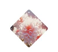 Flowers blooming in the sunshine 4 Pcs Car Air Freshener Cards, Hanging Disposable Card Fresheners for Vehicles, Lavender Scented