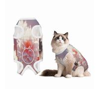 Flowers Blooming in The Sunshine Recovery Suit for Dogs Cats After Surgery, Soft Cotton Post-Surgery Suit for Male and Female Pet