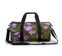 Flowers Blooming on The Ground Sport Gym Duffle Travel Bag for Women Men Overnight Weekender Bag with Shoe Compartment,Wet Pocket, style-40, 17.7in/9in/9in
