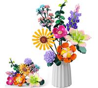 Flowers Bouquet Building Set, 861 PCS Botanical Collection Decorative Artificial Flowers Plant, Gift for Kids, Adults, Girls, Women on Valentines, Mother's Day, Birthday, Christmas Holiday