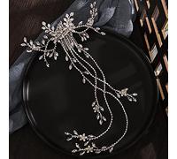 Flowers Bridal Hair Accessories Bridal Crystal Long Hair Comb Insert Comb Hand-Made Rhinestone Hair Accessories Wedding Or Prom Hair Comb Ha