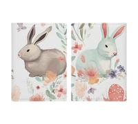 Flowers Bunnies Birds Leather Passport Holder Handmade Passport Cover with Card And Ticket Slot Easy Access Passport Case Passport Wallet Passport Holder for Women And Men, style, 20.3x13.8cm