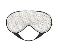 Flowers Bunnies Birds Printing Soft Dual-Use Sleep Blocks Light Efficiently Blackout Eye Mask for Sleeping