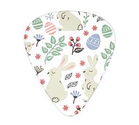 Flowers Bunnies Birds Unique Guitar Picks With Clear Prints And Multiple Thicknesses