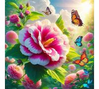 Flowers Butterflies 200 Piece Jigsaw Puzzles for Adults and Kids, Impossible Puzzle, Jigsaws 200 pieces for adults Gifts, Difficult jigsaw puzzles for The Whole Family