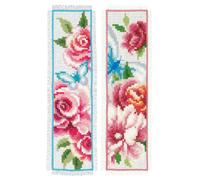 Flowers & Butterflies: Bookmark Counted Cross Stitch Kit Difficulty level: easy