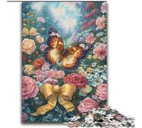 Flowers Butterfly 2000 Pieces Jigsaw Puzzles for Adults And Teens, Learning Educational Toys Family Games with Matching Poster And Trivia Sheet (70x100cm)