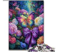 Flowers Butterfly Jigsaw Puzzles for Teenagers 1000 Piece Puzzle, Challenging Game Toys Wall Decoration Unique Birthday And Xmas Gifts (50x75cm)