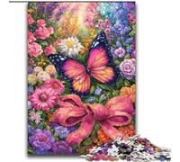 Flowers Butterfly Jigsaws Puzzles 2000 Pieces for Adults Gifts, Help The Brain Exercise Addictive Toys to Cultivate Patience Unique Challenge Game (70x100cm)