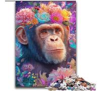 Flowers Chimpanzee 2000 Piece Jigsaw Puzzle for Adults Teens, Suitable for Ages 14 And Up Family Fun It Is Ideal As A Gift for The Whole Family (70x100cm)