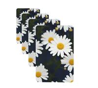 Flowers Daisy Car Air Freshener Cards for Women Men 4 Pack Cute Car Accessories Long Lasting Scent Car Diffuser Hanging Auto Aromatherapy Tablets Car Fresheners Gifts