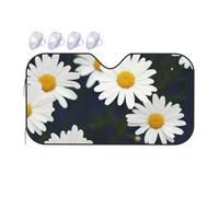 Flowers Daisy Car Windshield Sun Shade Foldable Car Front Window Sunshade for Sun, Heat and UV Rays, Auto Sun Blocker Visor Protector for Cars, SUVs Small