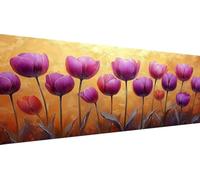 Flowers Diamond Art Kits for Adults, 5D DIY Full Drill Diamond Painting Orange Color Kits for Beginners, Gem Crafts Embroidery Pictures for Home Decoration, Mothers Day Gifts for Mum, 40x90cm Y1-234